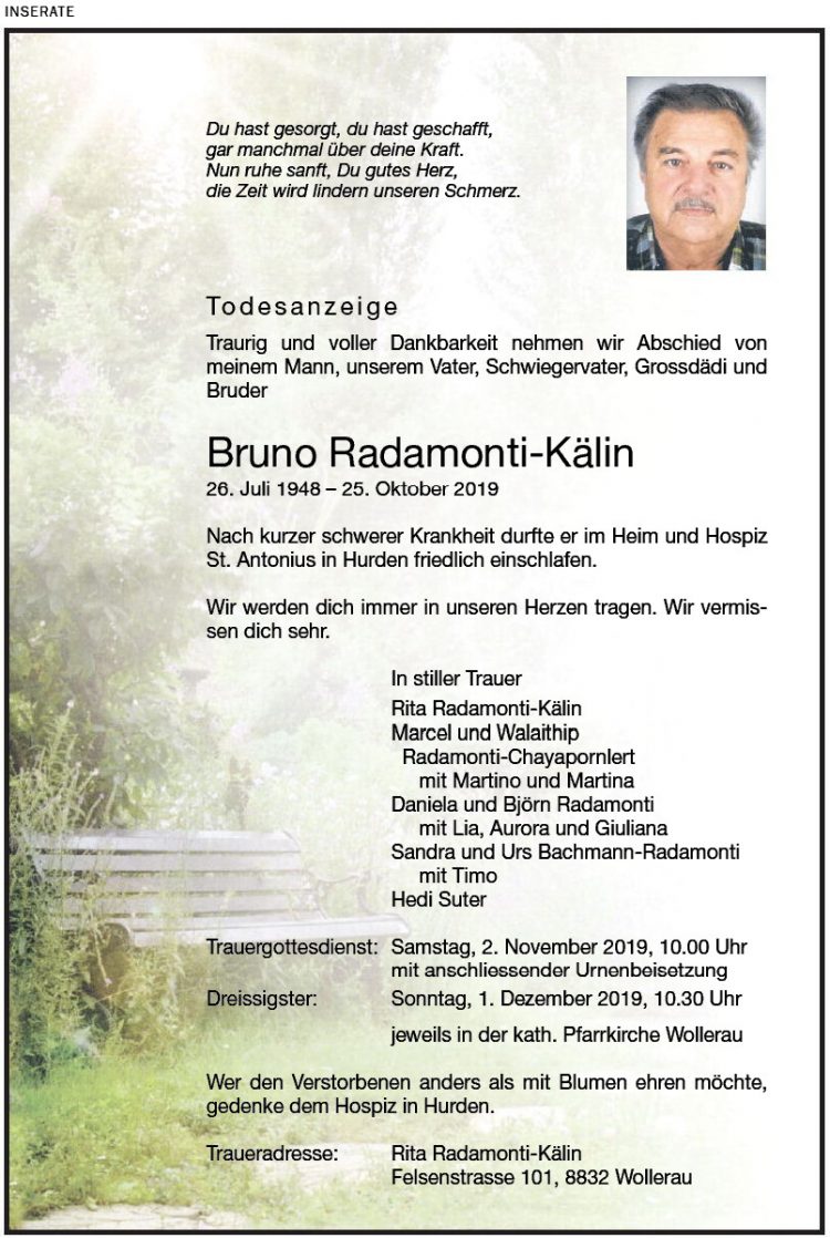 Bruno Radamonti-Kälin