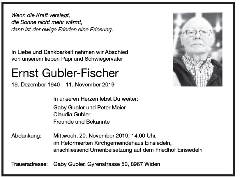 Ernst Gubler-Fischer