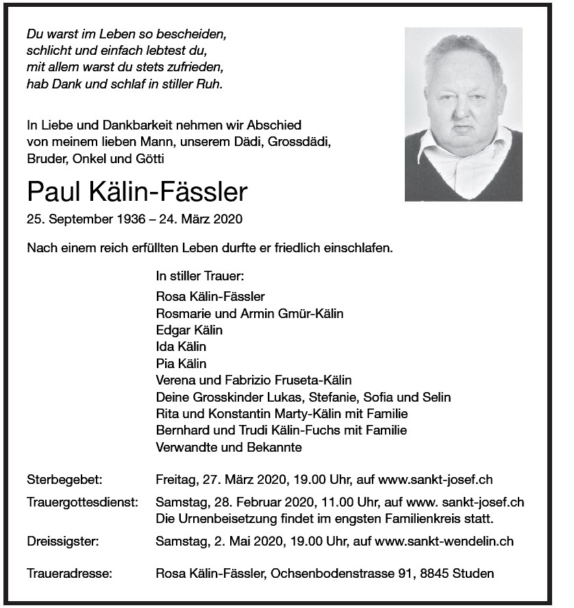 Paul Kälin-Fässler