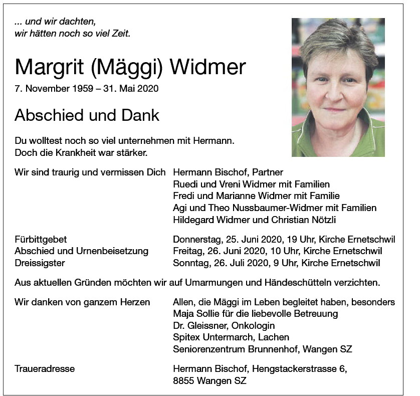 Margrit (Mäggi) Widmer