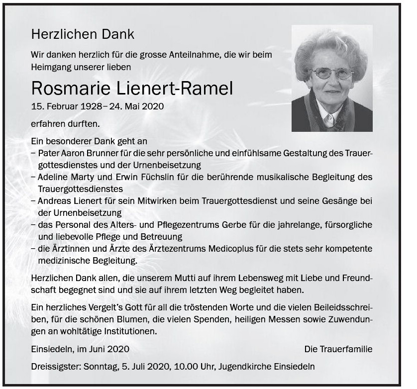 Rosmarie Lienert-Ramel