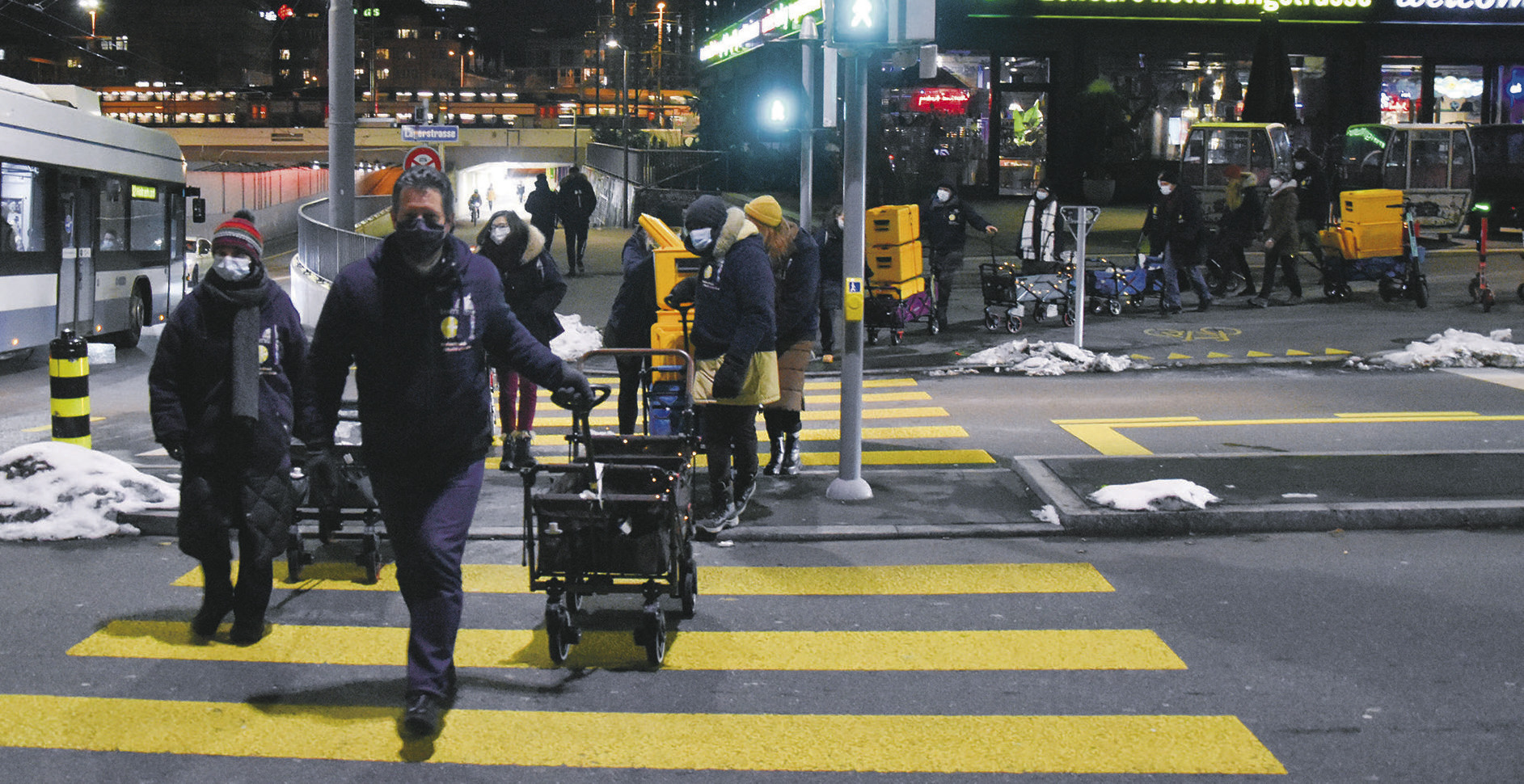 Grosser Einsatz auf der Gasse