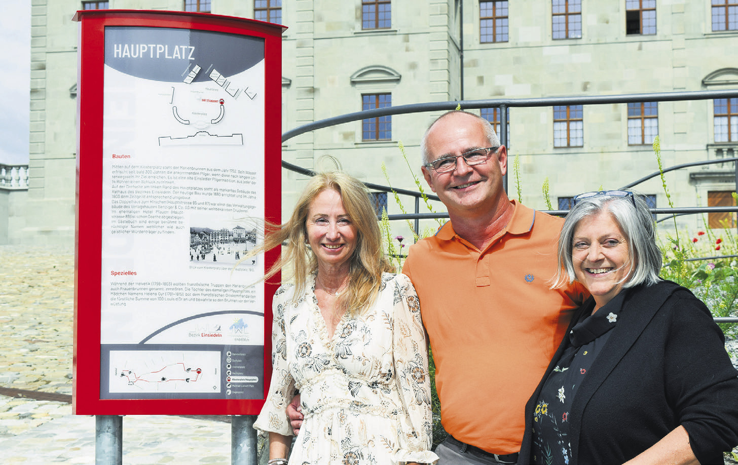 Neue Informationsstelen für das Dorf Einsiedeln