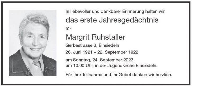 Margrit Ruhstaller