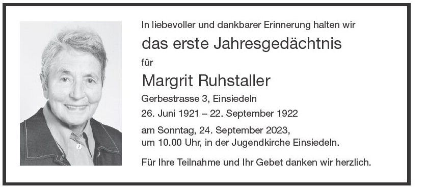 Margrit Ruhstaller