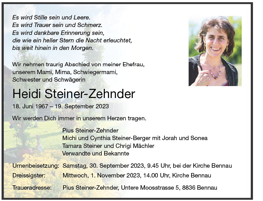 Heidi Steiner-Zehnder