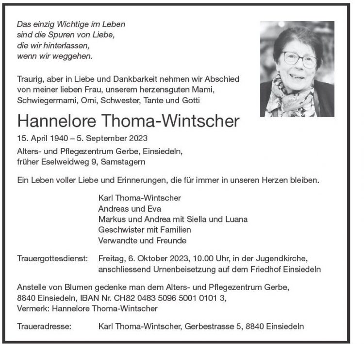 Hannelore Thoma-Wintscher