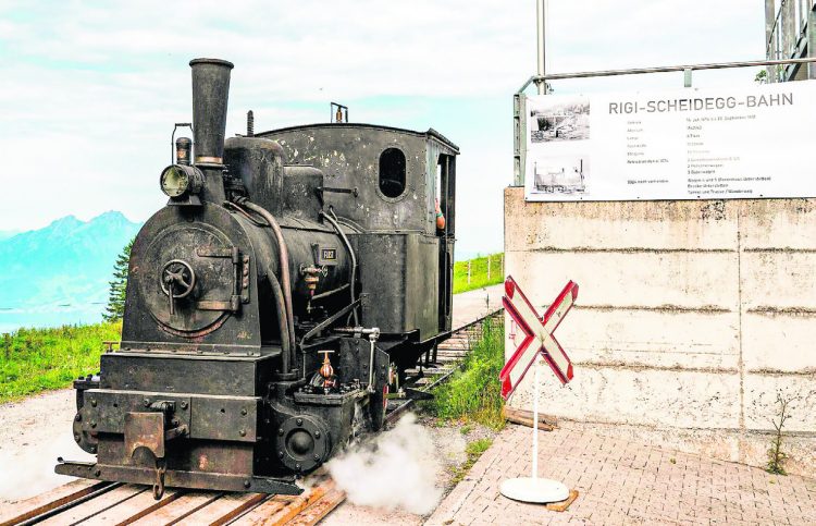 Zum Jubiläum dampfte es auf Rigi First