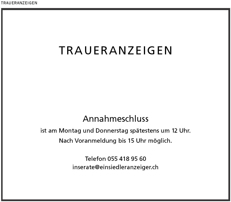 TRAUERANZEIGEN