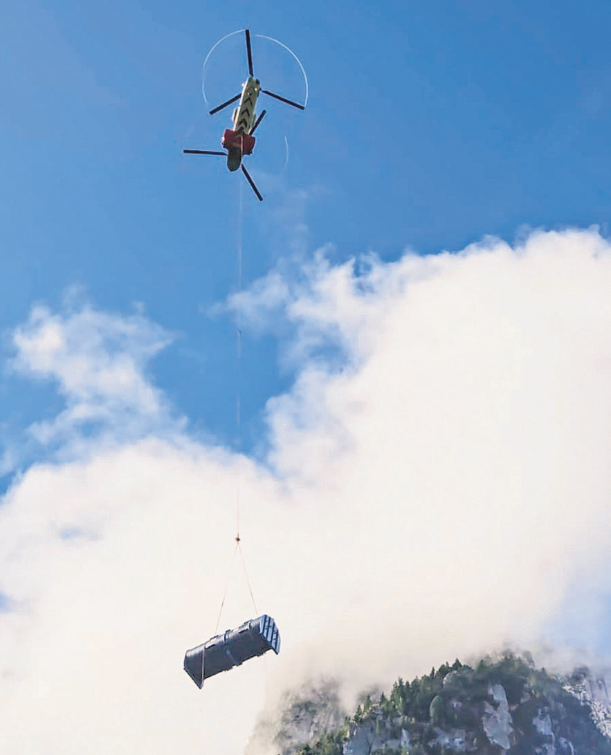 Viel Helibetrieb  im Brunni